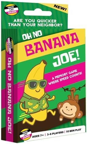 Taco Cat Games Oh No Banana Joe! Memory Duel Card Game box art