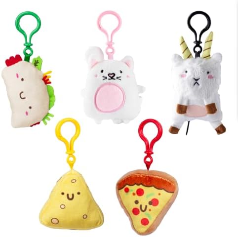 Taco Cat Goat Cheese Pizza Plush Keychain Set box art